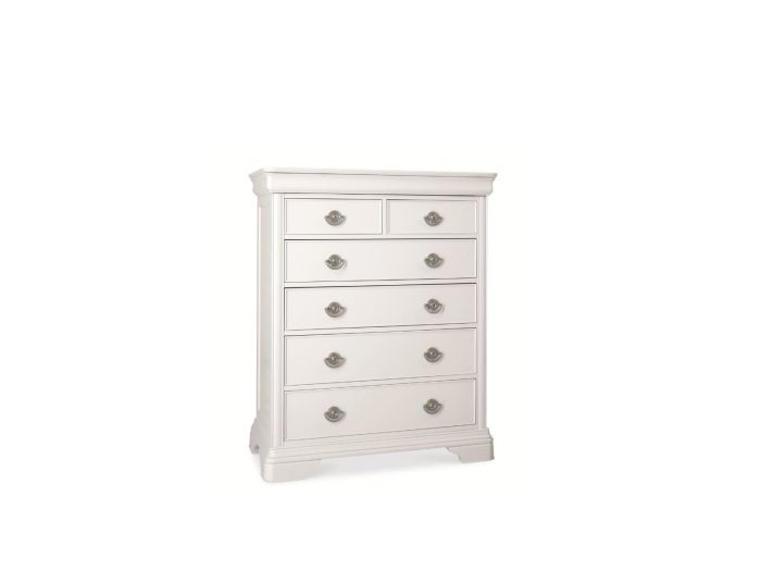 Kent Bedroom (White) 2 + 4 drawer chest