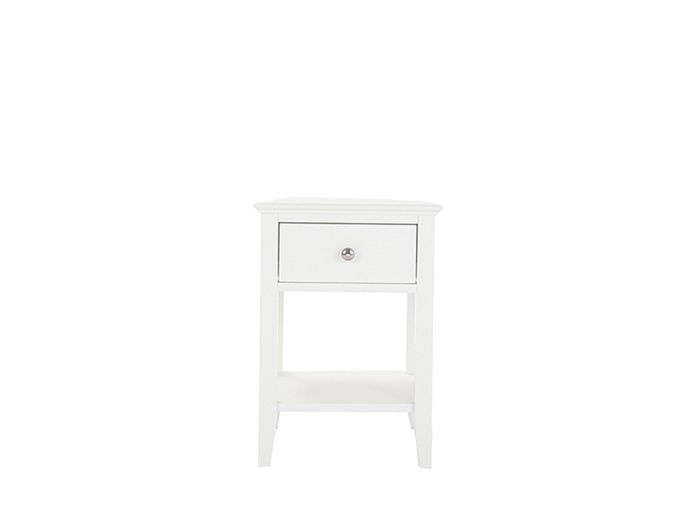 Heidi 1 drawer nightstand (white)