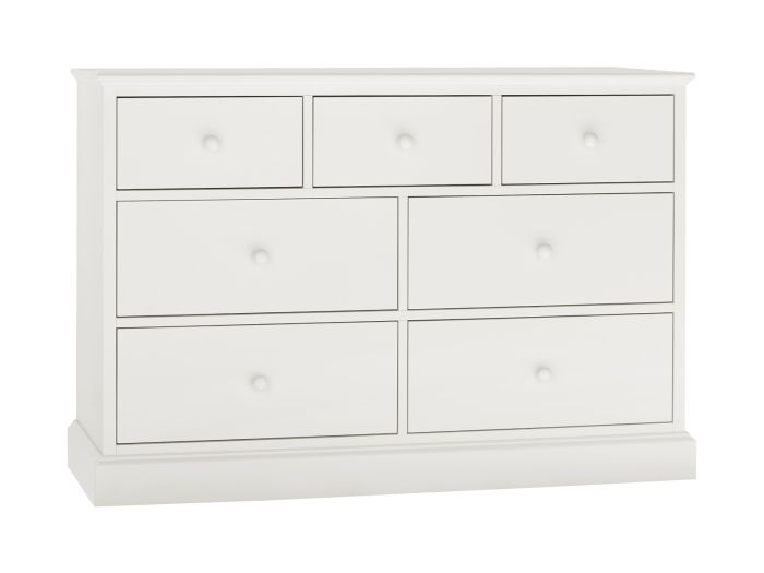 Heidi 3 + 4 drawer chest (white)
