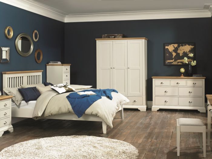 Cumbria (Bedroom) Vanity mirror (soft grey and pale oak)