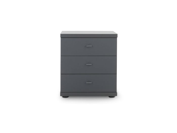 Miami Plus Bedside chest Graphite Finish