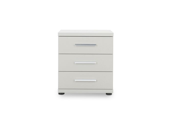 Cambridge 3 drawer bedside cabinet Pebble Grey Finish