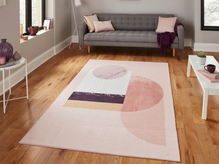 Michelle Collins Printed 150x230cm Rug Rose