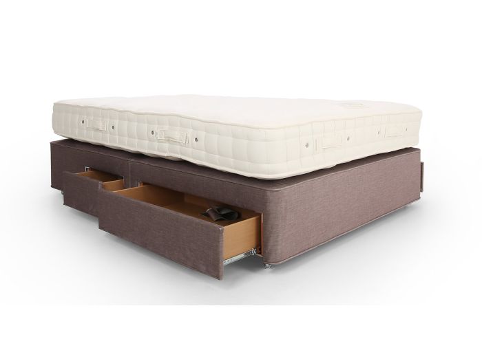 Hayle Superb Double non drawer pocket sprung firm edge divan set (premium fabric)