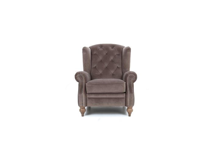 Bamburgh Recliner wing chair - type Fabric Lavish