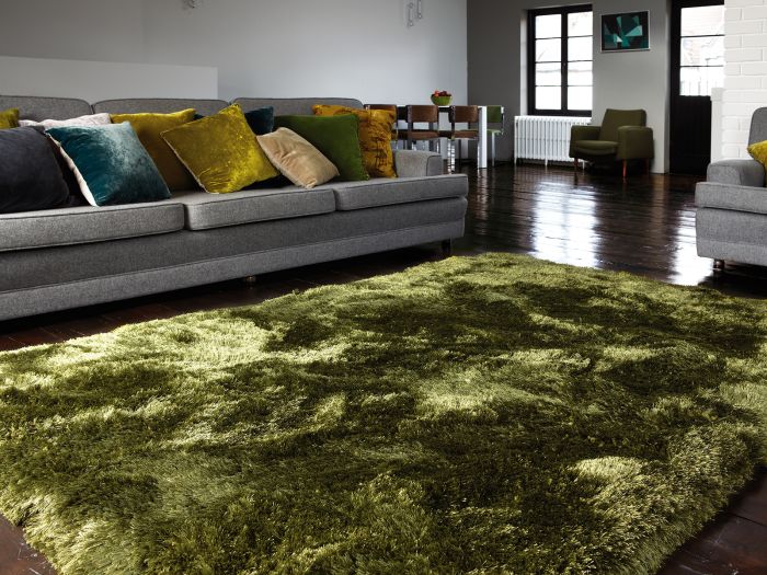 Plush 160x230cm Rug (Green)