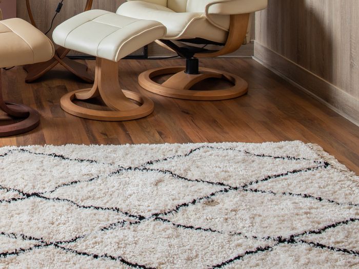 Rocco 120x170cm Rug RC08 Cream Diamond