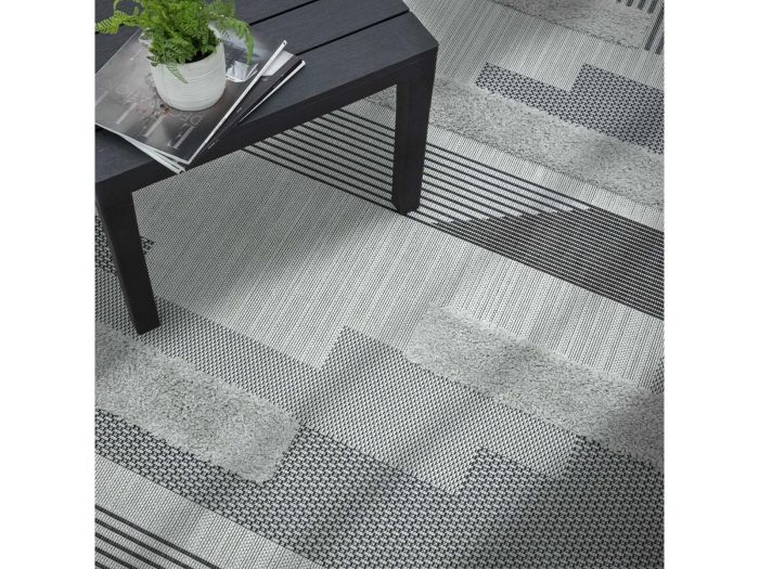 Monty 160 x 230cm Rug MN05 Black/Grey Geometric