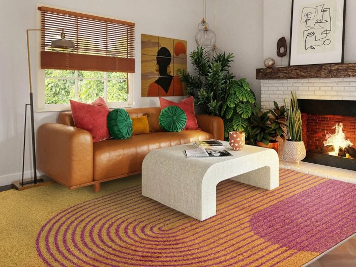 Muse 160x230cm Rug Orange Retro