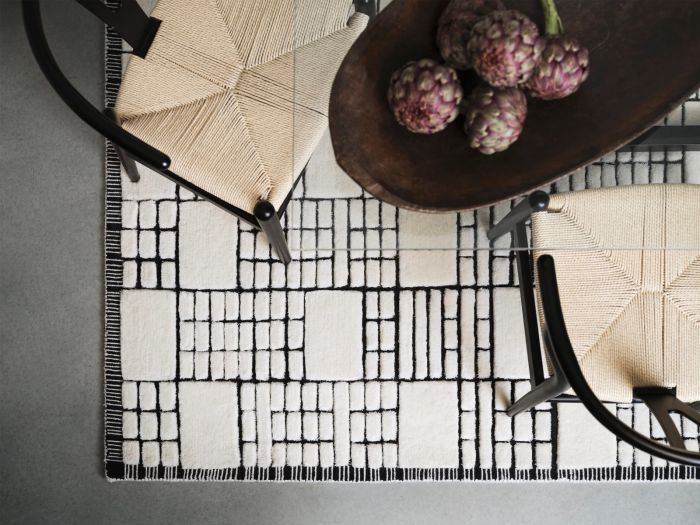 Empire 160x230cm rug Cream/Black