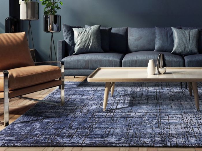 Kuza 160 x 230cm rug Abstract Navy