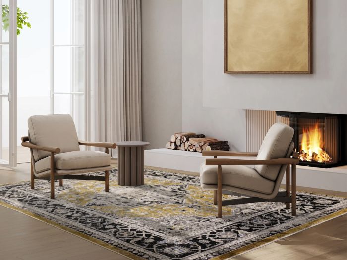 Sovereign 160x240cm Rug Gold Medallion