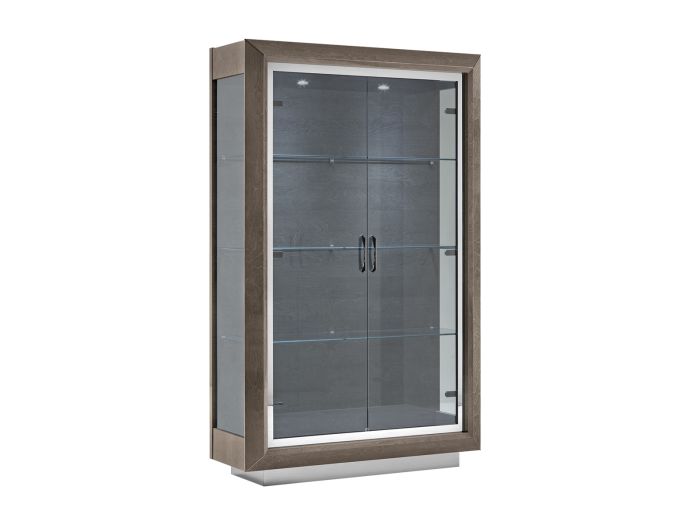 Chiara 2 glass door cabinet