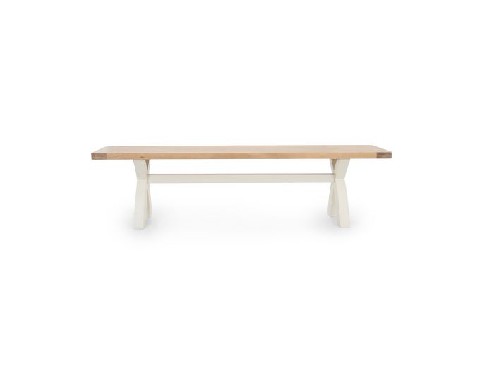 Farringdon Cross leg bench (painted)