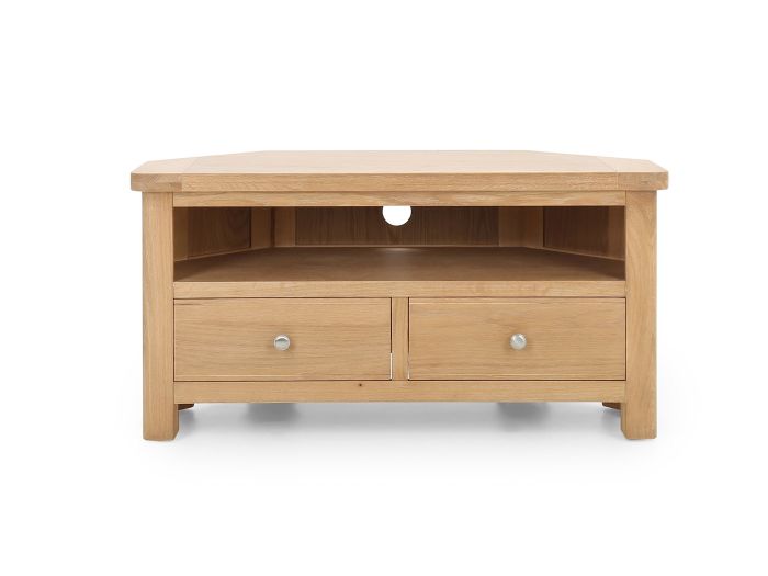 Farringdon Corner tv unit (oak)