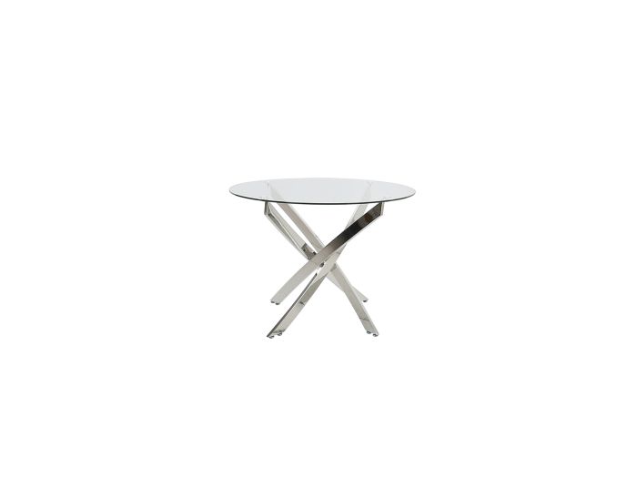 Lorraine Round dining table Clear glass