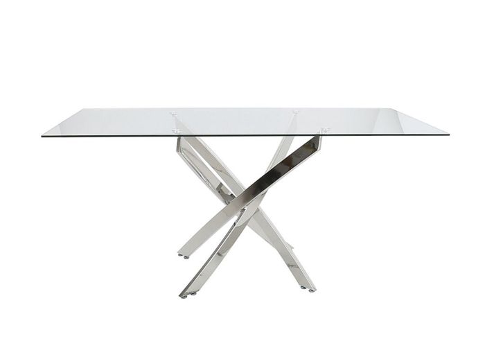 Lorraine Dining table (160x90) Clear glass