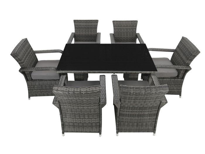 Webb 6 seater garden dining set