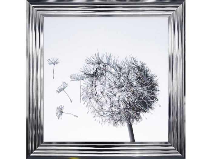 Wall Art Dandelion 2 (chrome) (75x75cm)