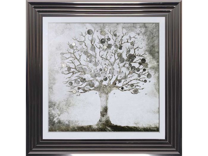 Wall Art Money Tree (metallic) (75x75cm)