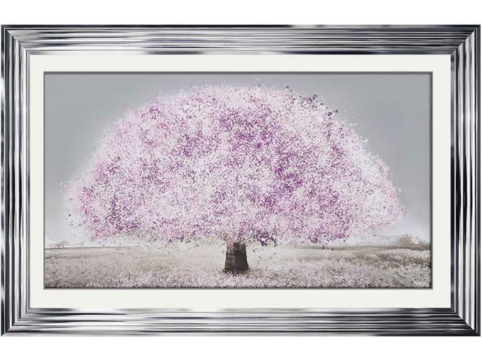 Wall Art Blush Blossom Tree (chrome) (114x74cm)