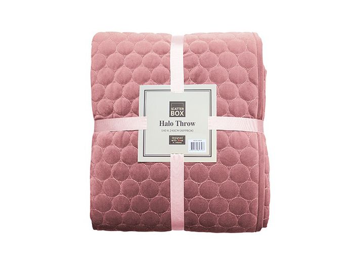 Hollyford 140 x 240cm Throw (Blush)