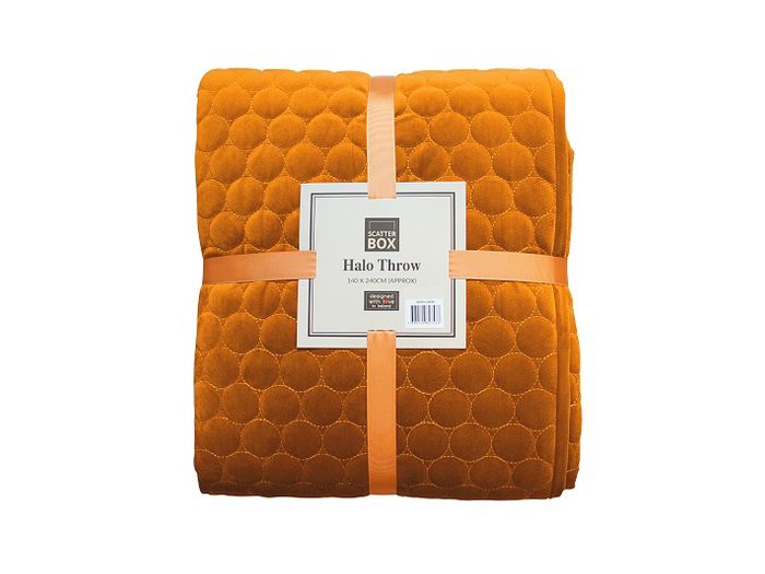 Hollyford 140 x 240cm Throw (Pumpkin)