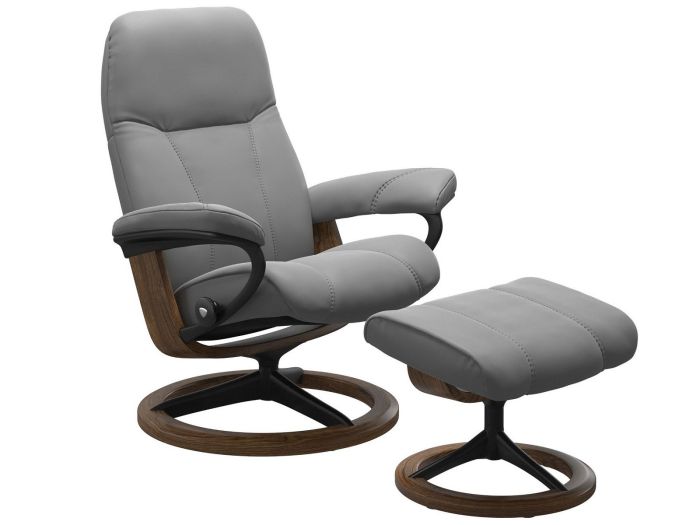 Consul (M) Chair and Stool (signature base) Batick 093