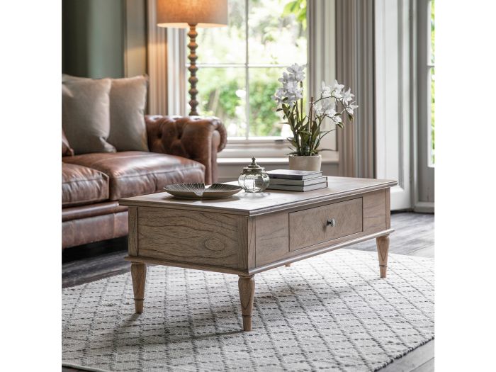 Grenadine Push drawer coffee table