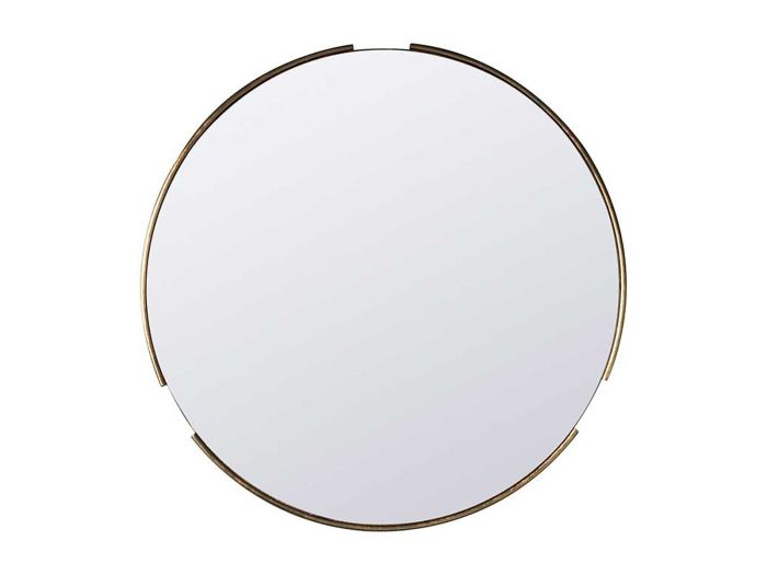Arc Round Mirror (Gold)