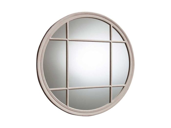 Rapunzel Clay Round Mirror