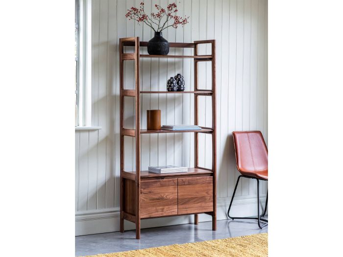 Zebrano Open display cabinet (Walnut)