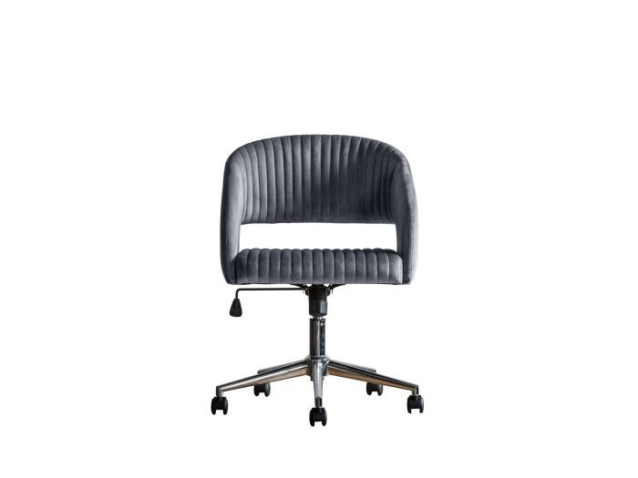 Murray Swivel chair (Grey Velvet)