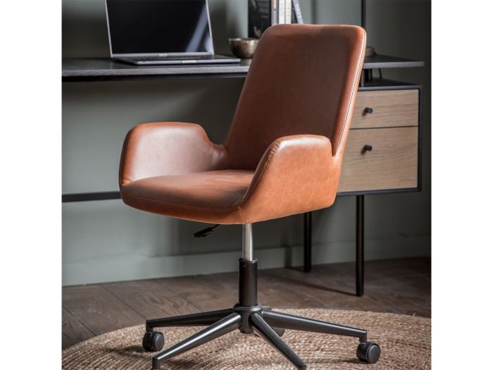 Faraday Swivel chair (Black/Brown)