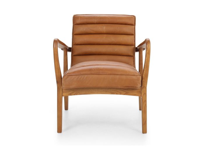 Navarra Arm chair (brown leather)