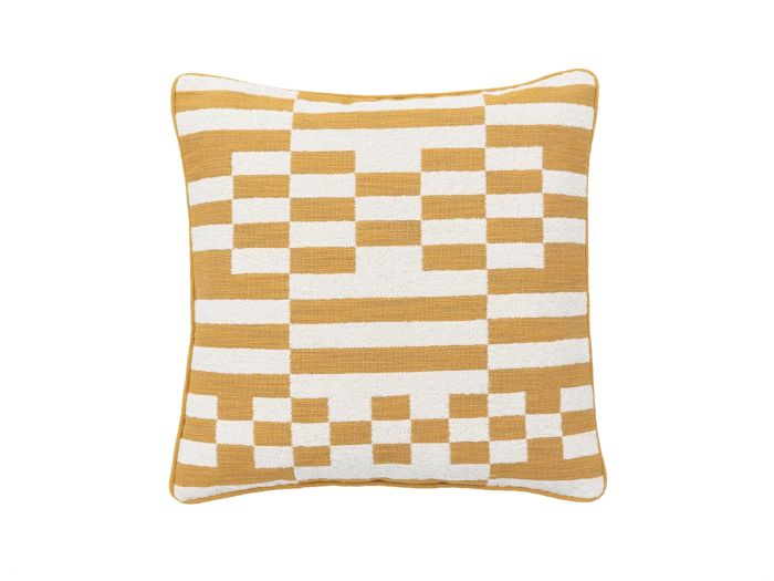 Lohko Woven cushion Ochre