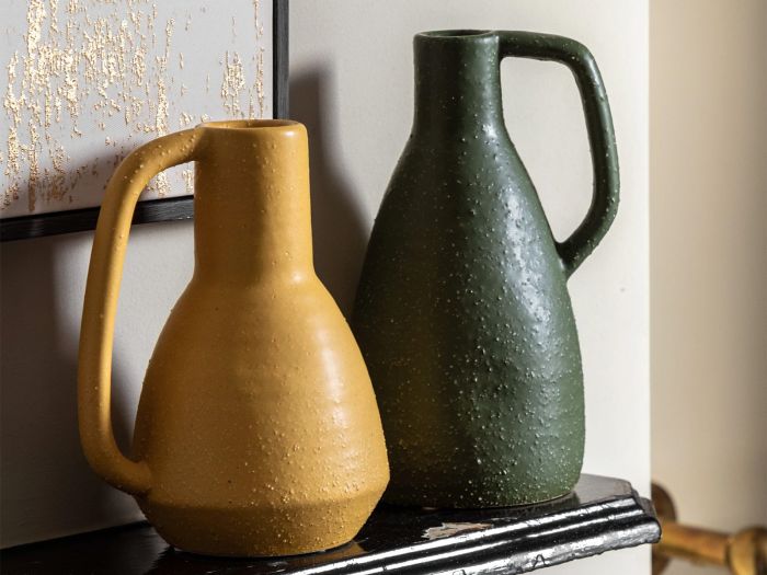 Ojal Ceramic vase Mustard