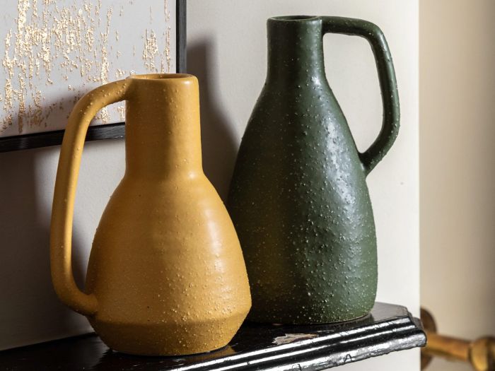 Ojal Ceramic vase Olive