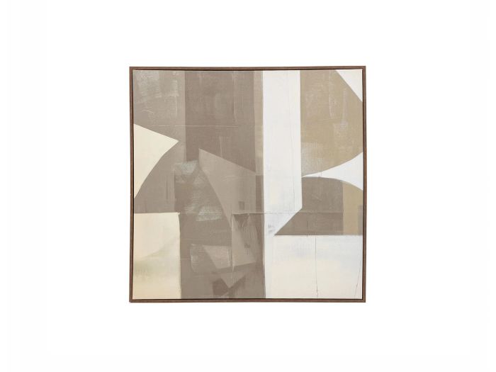 Cemento Abstract framed canvas