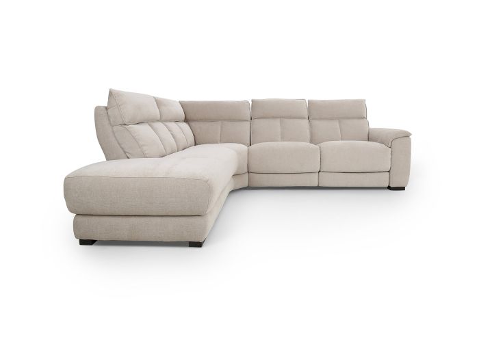 Heaton 3 seater chaise corner sofa (rhf arm) (1 x power recliner) - type Fabric