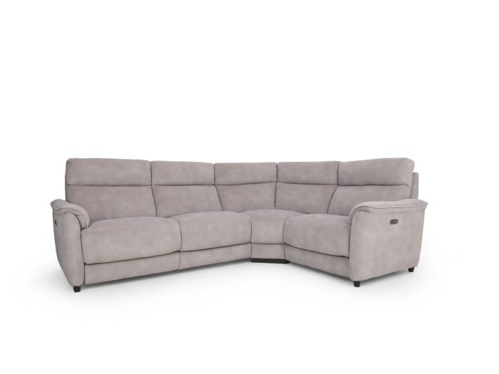 Berrington Medium cornergroup (compact 2.5lhf arm/1.25 rhf arm) (incl. 2 x power recliners) - type Fabric