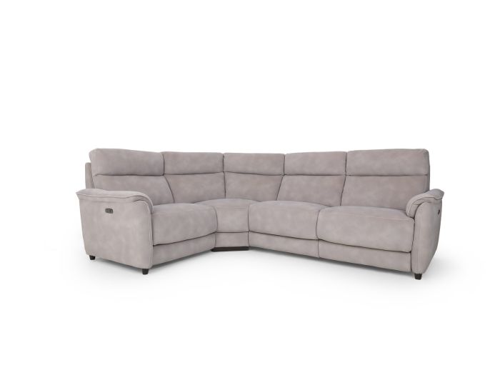 Berrington Medium cornergroup (1.25lhf arm/compact 2.5rhf arm) (incl. 2 x power recliners) - type Fabric