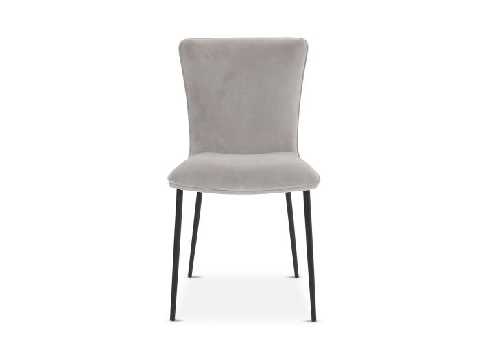 Isla Dining chair (grey velvet)