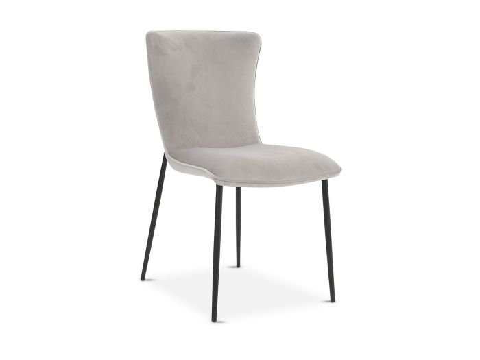 Isla Dining chair (grey velvet)