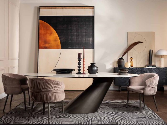Strasbourg Angled dining table (240cm)