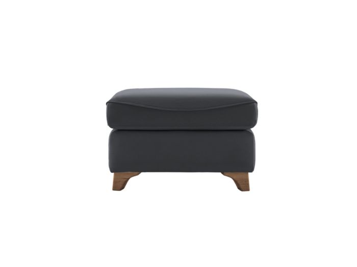 Jackson Storage Footstool In Leather Range L