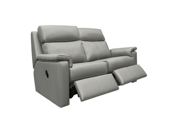 Ellis (Leather) Small sofa (double manual recliners) - type N leather