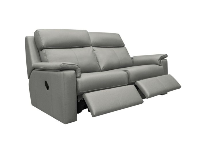 Ellis (Leather) Large sofa (double manual recliners) - type N leather