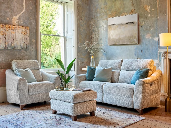 Monza (Fabric) 3 seater (double manual recliners) - type W Fabric