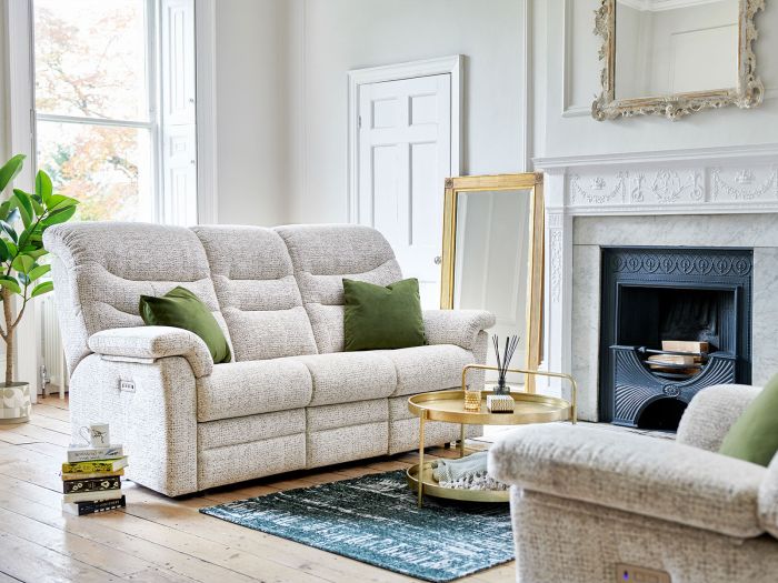 Ledbury (Fabric) 3 seater (double power recliners) (with headrest and lumbar) - type B Fabric